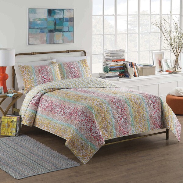 Vue Shoshana Cotton Reversible 3-piece Quilt Set