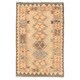 preview thumbnail 1 of 1, Handmade One-of-a-Kind Wool Mimana Kilim Rug (Afghanistan) - 2'8 x 4'2