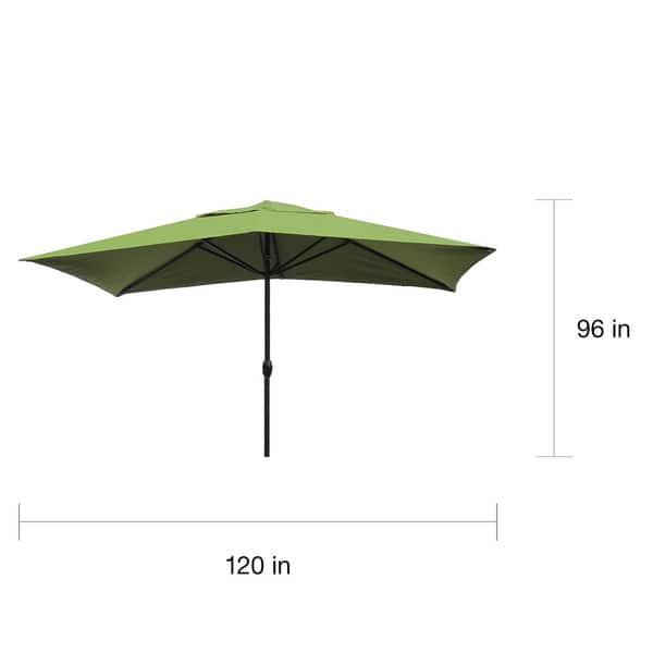 lime green rectangular patio umbrellas 8' x 10' RECTANGLE MARKET UMBRELLA, KIWI Enjoy relaxing outdoors with this 10 ft Escada Designs Lime Green 10'
