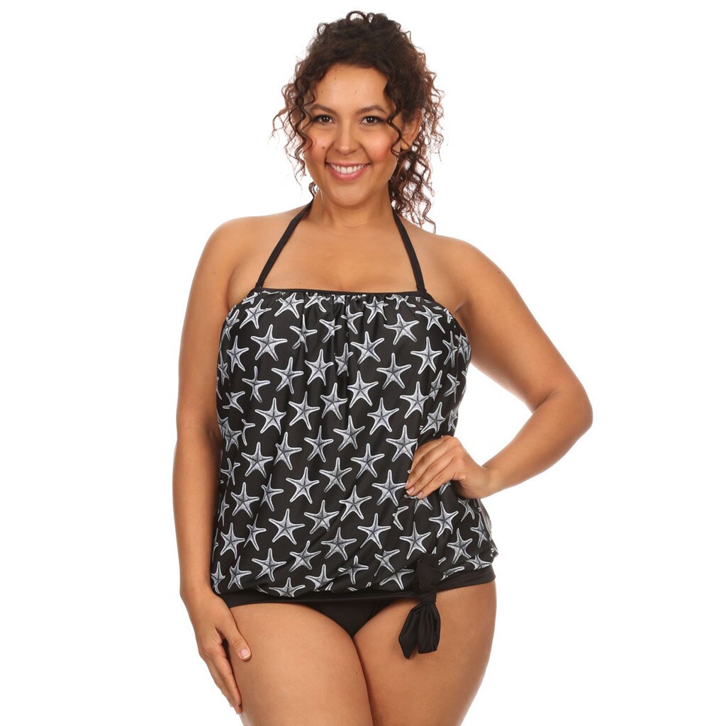 blouson bathing suits plus size