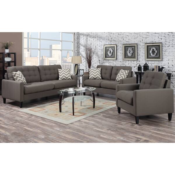 Shop Porter Hamilton Otter Taupe Living Room Set With Woven