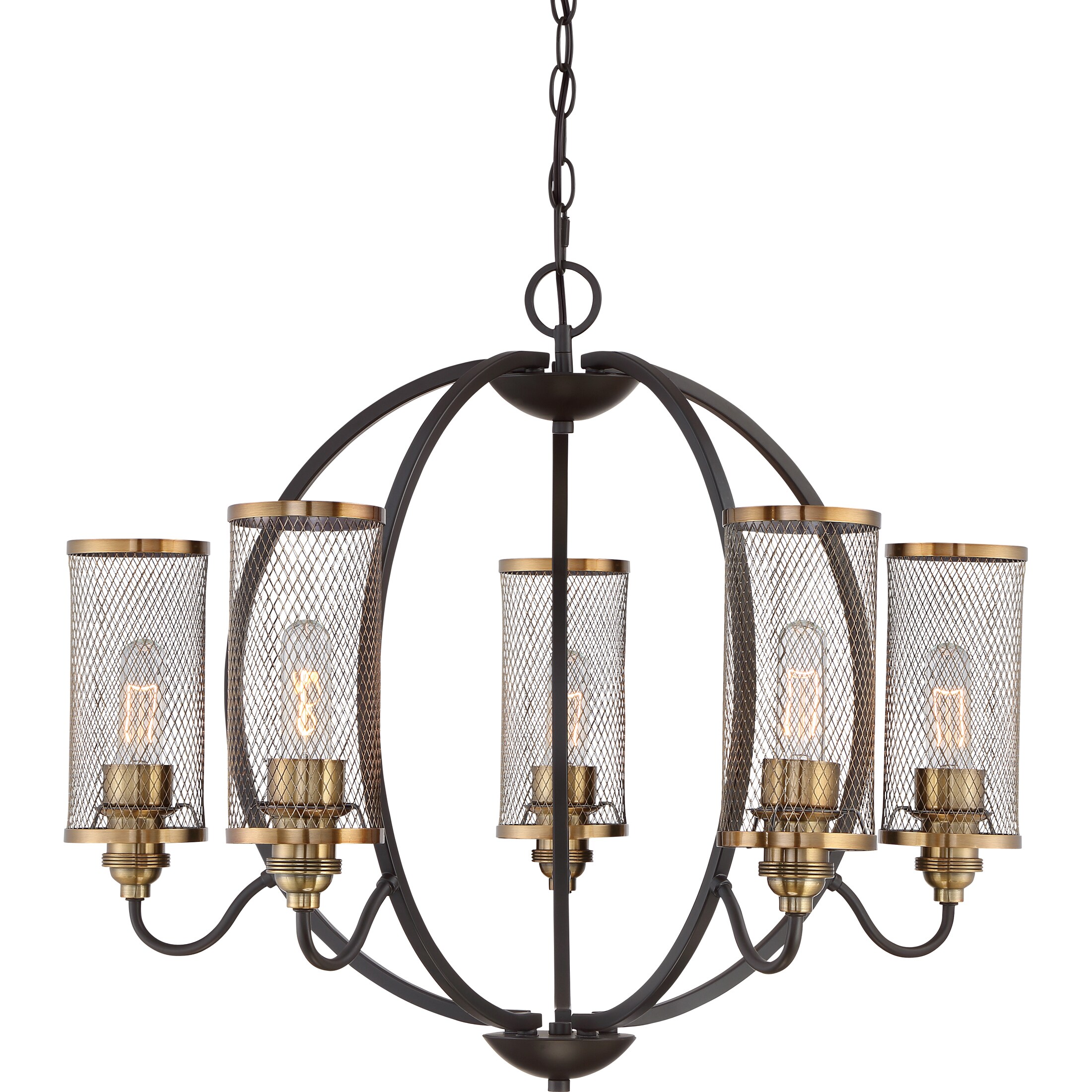 Quoizel Denton Bronze Metal Incandescent Chandelier (Large) - Chandeliers For Bedrooms by Overstock.com