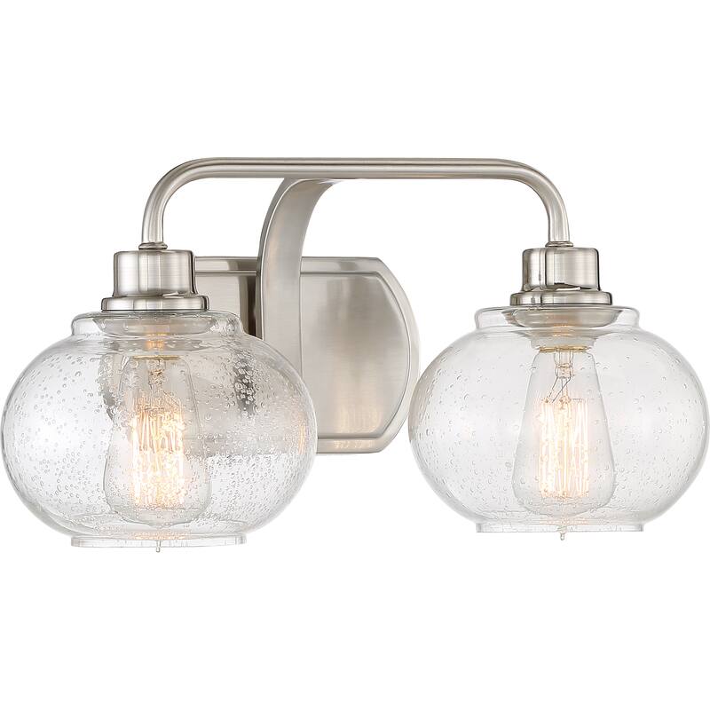 Quoizel Trilogy 2-Light Brushed Nickel Vanity Light