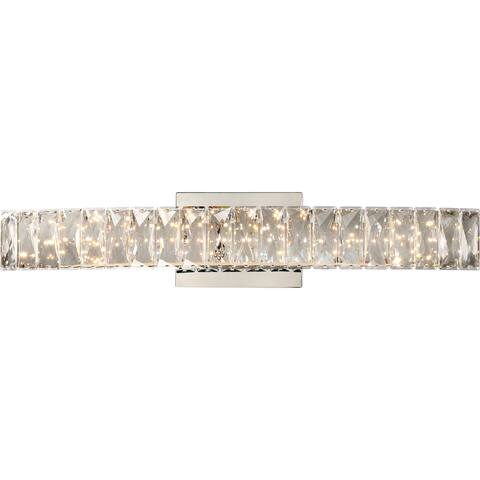 Quoizel Platinum Collection Gala Polished Chrome Glass Vanity Light - Polished Chrome