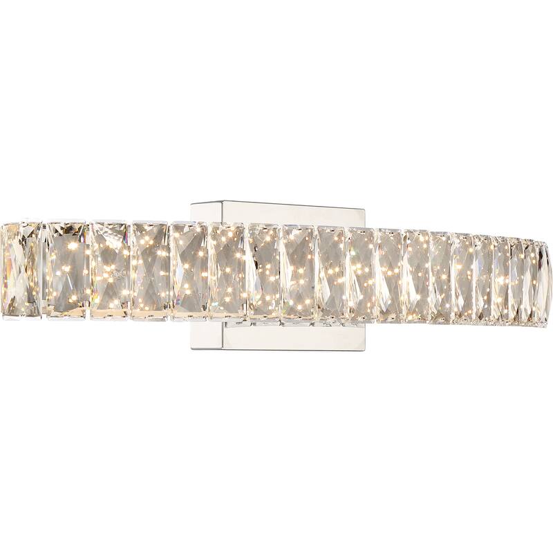 Quoizel Platinum Collection Gala Polished Chrome Glass Vanity Light - Polished Chrome