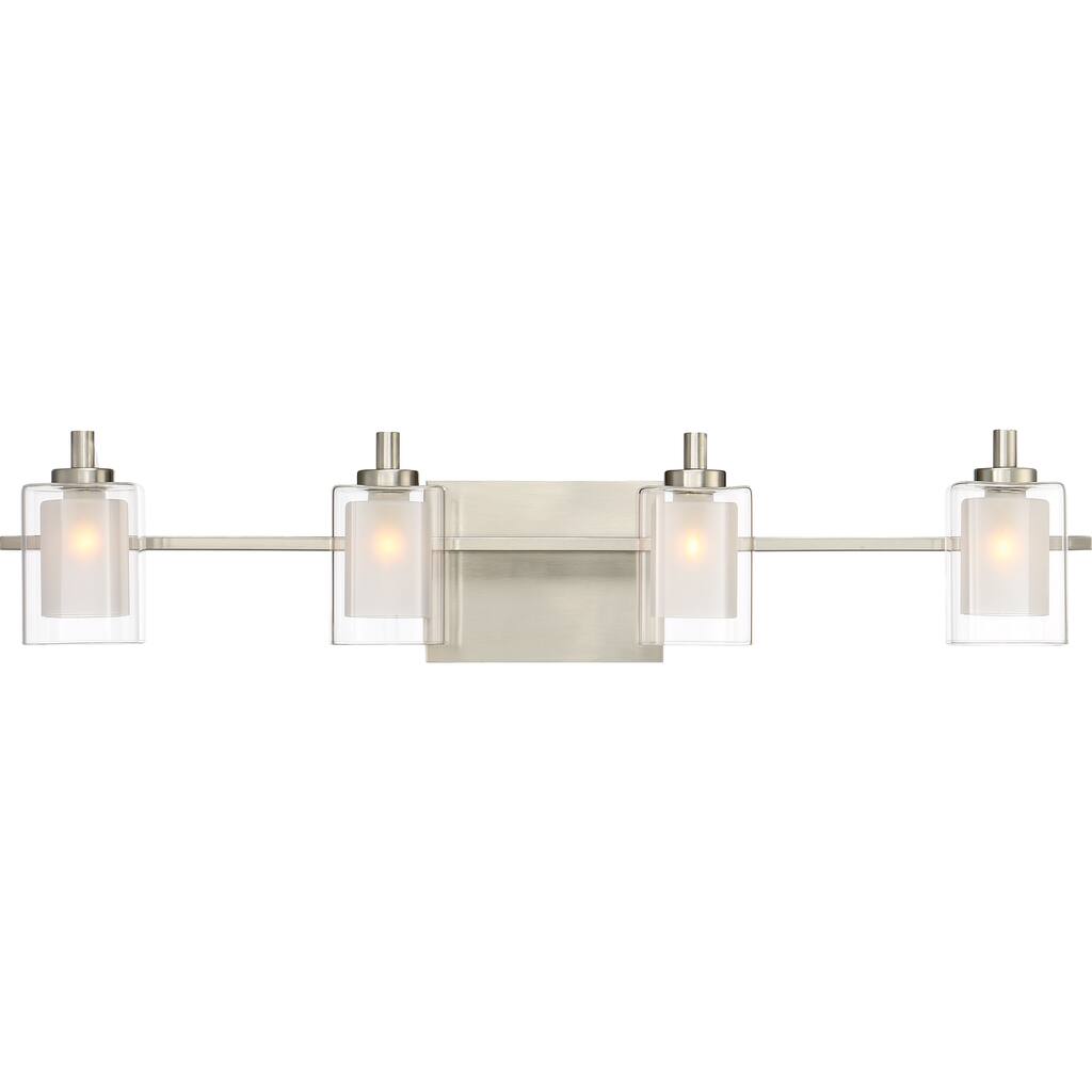 Quoizel Kolt Silver Metal/Glass Sconce
