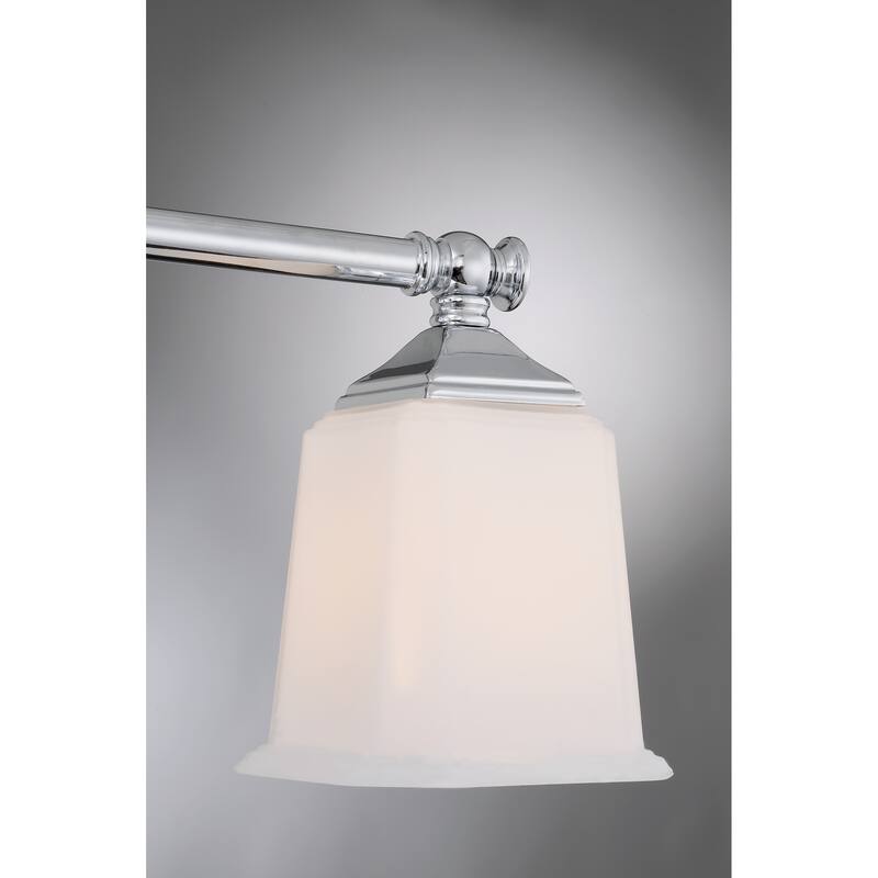 Quoizel Nicholas Silver Steel/Glass Light Fixture
