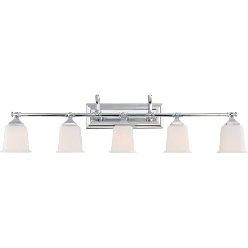 Quoizel Nicholas Silver Steel/Glass Light Fixture
