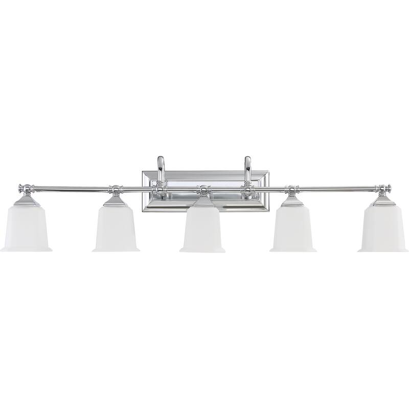 Quoizel Nicholas Silver Steel/Glass Light Fixture