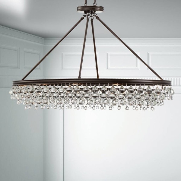 8 Light Vibrant Bronze Chandelier Free Shipping Today 8 Light Vibrant Bronze Chandelier