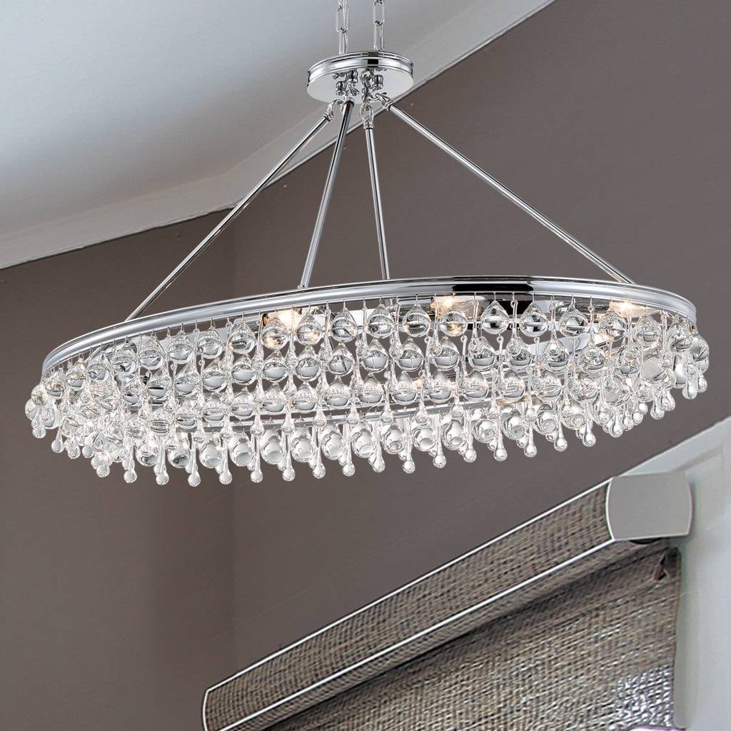 8-light Polished Chrome Chandelier - Chandeliers For Bedrooms by Overstock.com