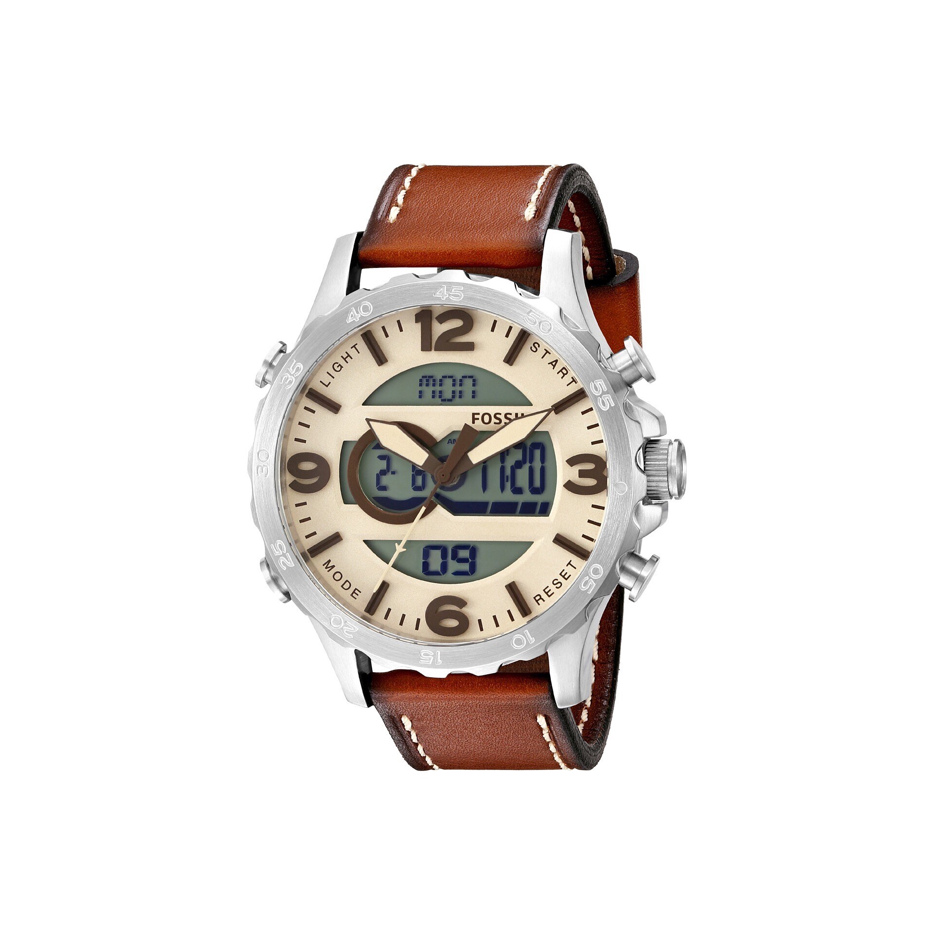 fossil analog digital watch