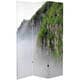 preview thumbnail 3 of 5, Double Sided Mountaintop Waterfall 6-foot Tall Canvas Room Divider