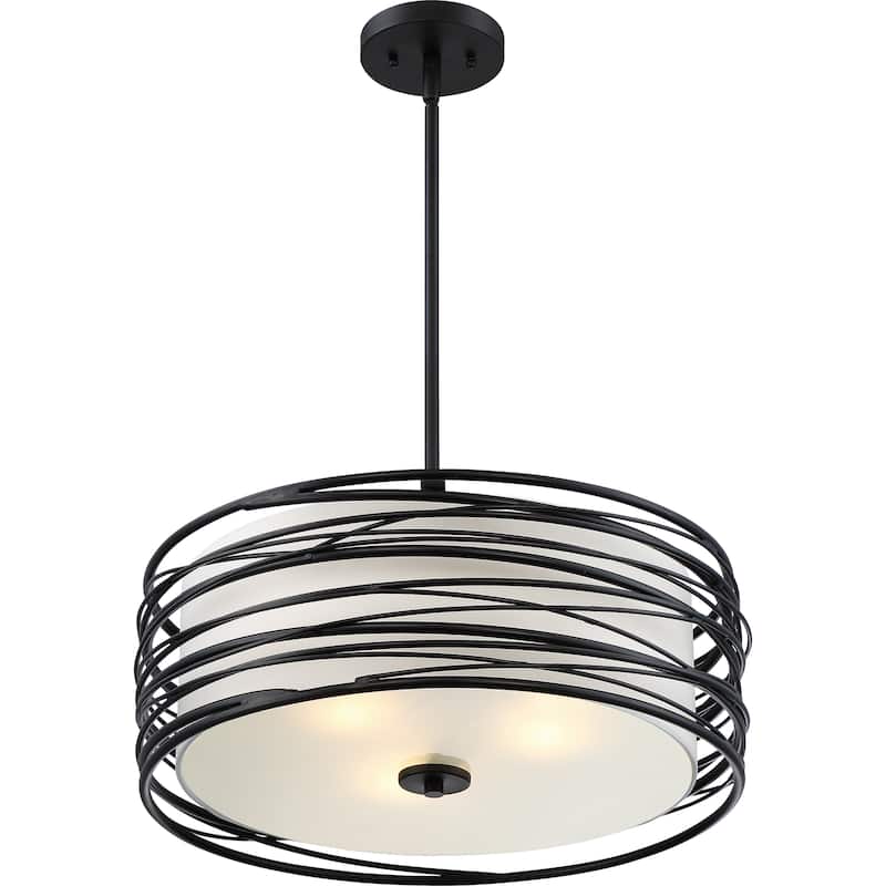 Quoizel Spiral Mystic Black Chandelier
