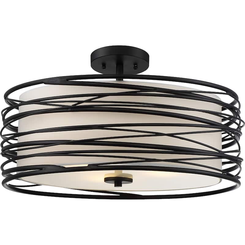 Quoizel Spiral Mystic Black Chandelier