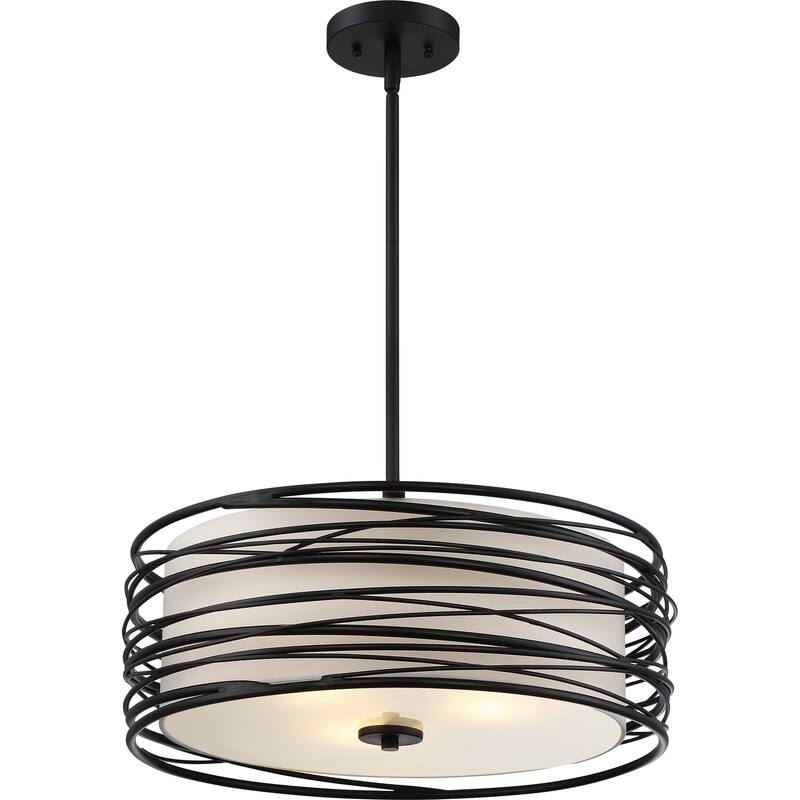 Quoizel Spiral Mystic Black Chandelier
