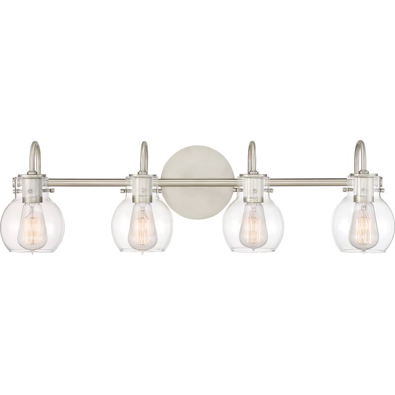Quoizel Andrews Antique Nickel 4-Light Vanity Light - Antique Nickel