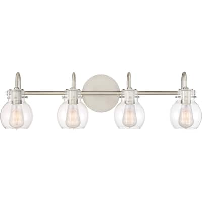 Quoizel Andrews Antique Nickel 4-Light Vanity Light - Antique Nickel
