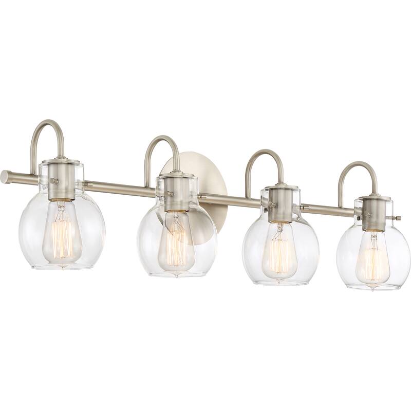 Quoizel Andrews Antique Nickel 4-Light Vanity Light - Antique Nickel