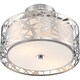preview thumbnail 3 of 2, Quoizel Platinum Collection Abode Flush-mount Pendant - Silver