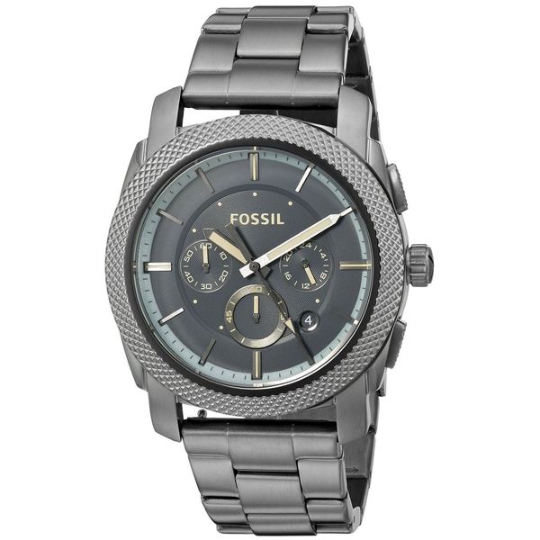 Fossil Men's FS5172 'Machine' Chronograph Black Stainless Steel Watch ...