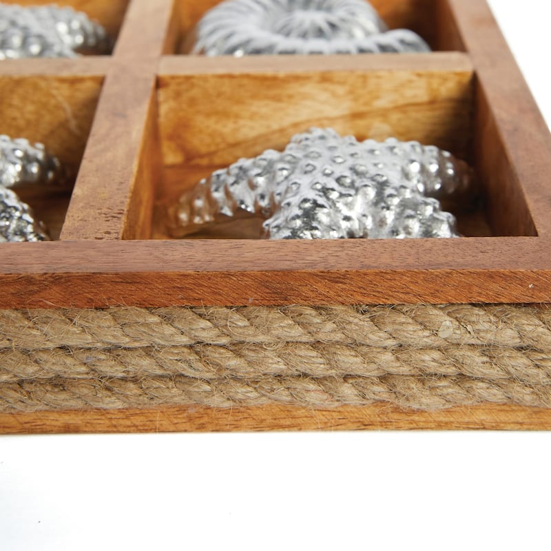 Natural and Plated Nickel Shelled Tic Tac Toe