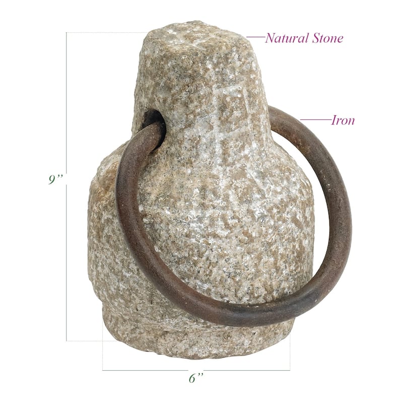 Natural Iron and Stone Ring Weight