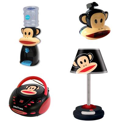 Paul Frank Table Lamp, CD Boombox, Projection Clock Radio and Water Dispenser Bundle