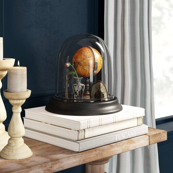 Clear Hand Stained Glass Cloche
