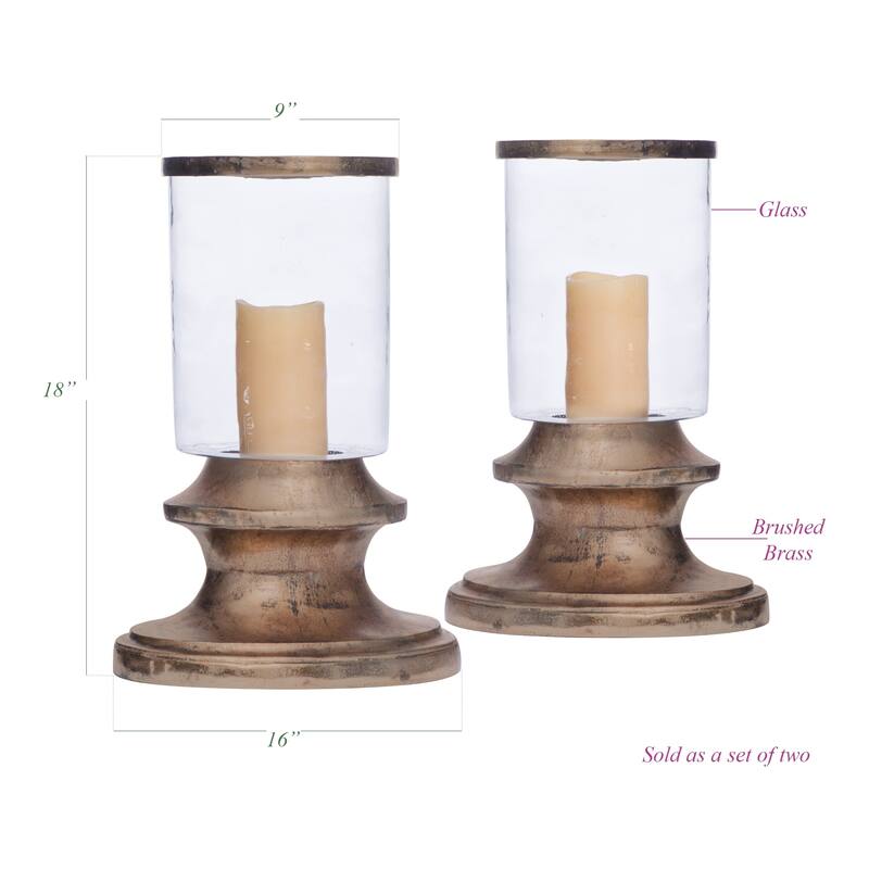 Berlin Oxidized Bronze Hurricanes (Set of 2)