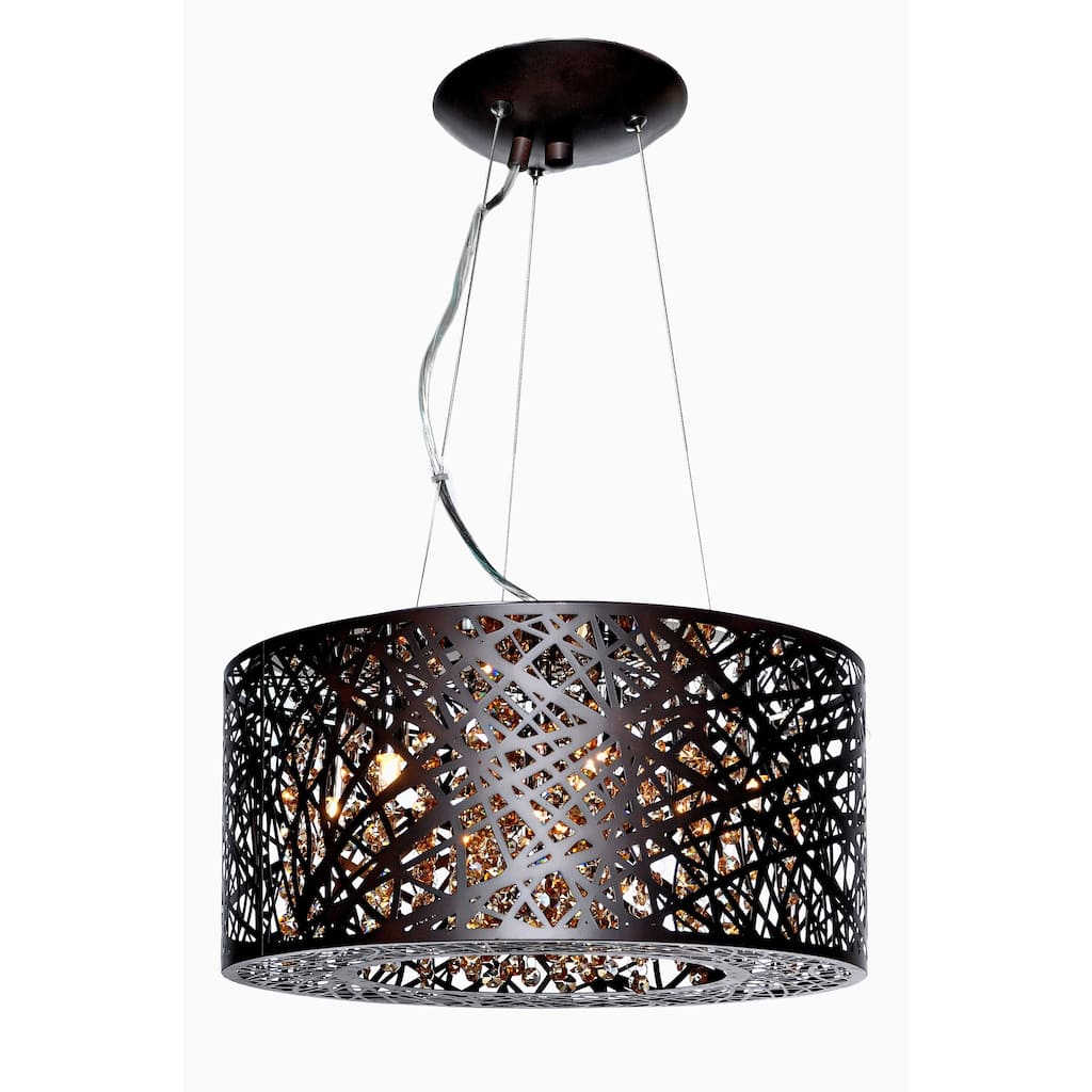 Maxim Lighting Inca Collection Bronze-finish Steel 7-light Pendant