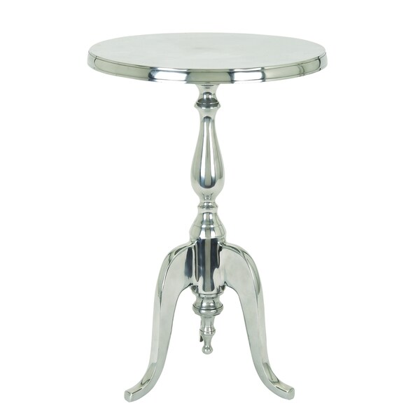 Metal Finish Aluminum Accent Table