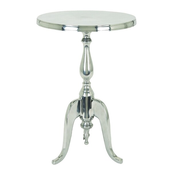 Metal Finish Aluminum Accent Table