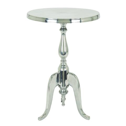 Metal Finish Aluminum Accent Table