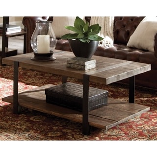 Carbon Loft Kenyon Natural Rustic Coffee Table