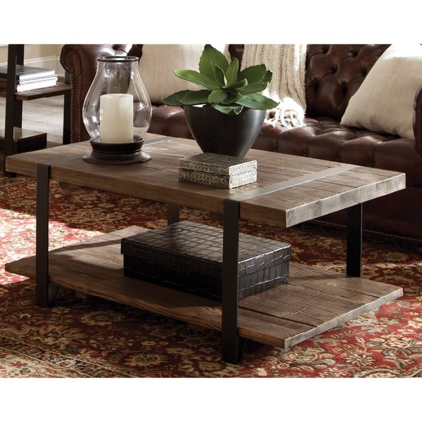 Modesto Natural Rustic Coffee Table Free Shipping Today