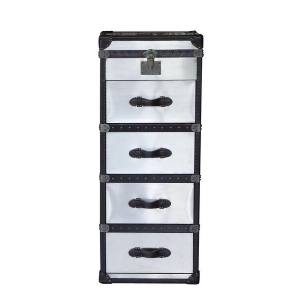Shop Lazzaro Leather Armstrong 4 Drawer Vertical Steamer Chest
