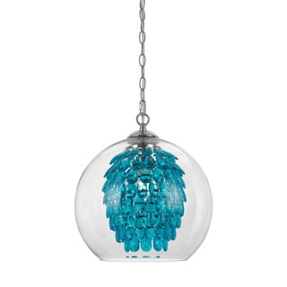 Elements 9102-1H Glitzy Turquoise Chandelier (Turquoise) - Chandeliers For Bedrooms by Overstock.com