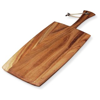 Ironwood Gourmet Brown Acacia Wood Large Rectangular Paddle Board