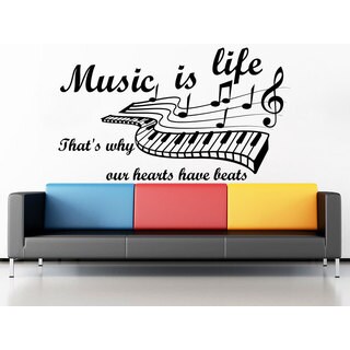 Details about   Music Heart Love Notes Musician Melody Wall Decal Sticker Quote SIZES COLORS Art