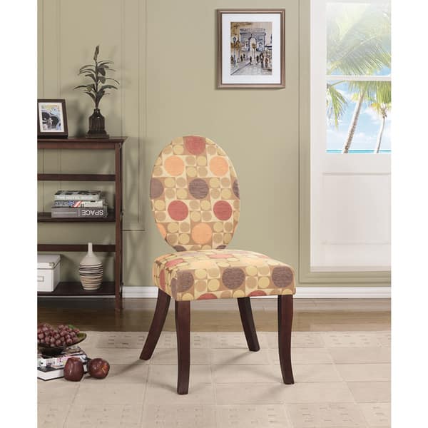 Multicolored Fabric and Wood Accent Chair Bed Bath Beyond