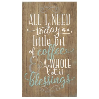 Stratton Home Decor 'Coffee and Blessings' Wall Art