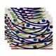 preview thumbnail 1 of 0, 18 x 14-inch Doodle Decorations Geometric Print Placemat (Set of 4) Blue