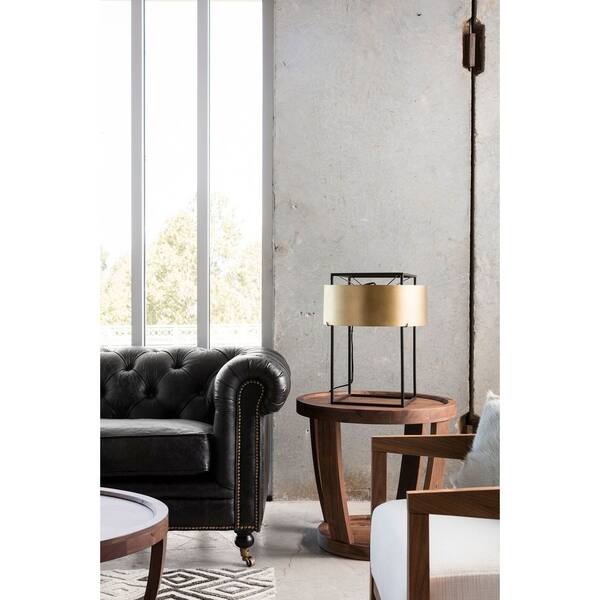 Aurelle Home Rustic Top Grain Leather Chesterfield Sofa Bed Bath