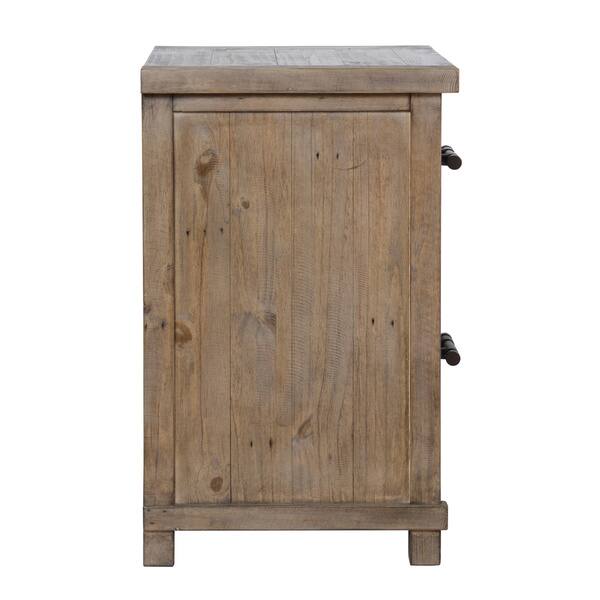 Shop Kosas Home Kasey Desert Pine Handcrafted 2 Drawer Filing