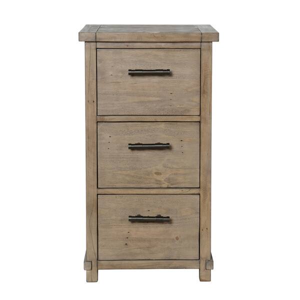 Shop Kasey Reclaimed Pine 3 Drawer Filing Cabinet By Kosas Home