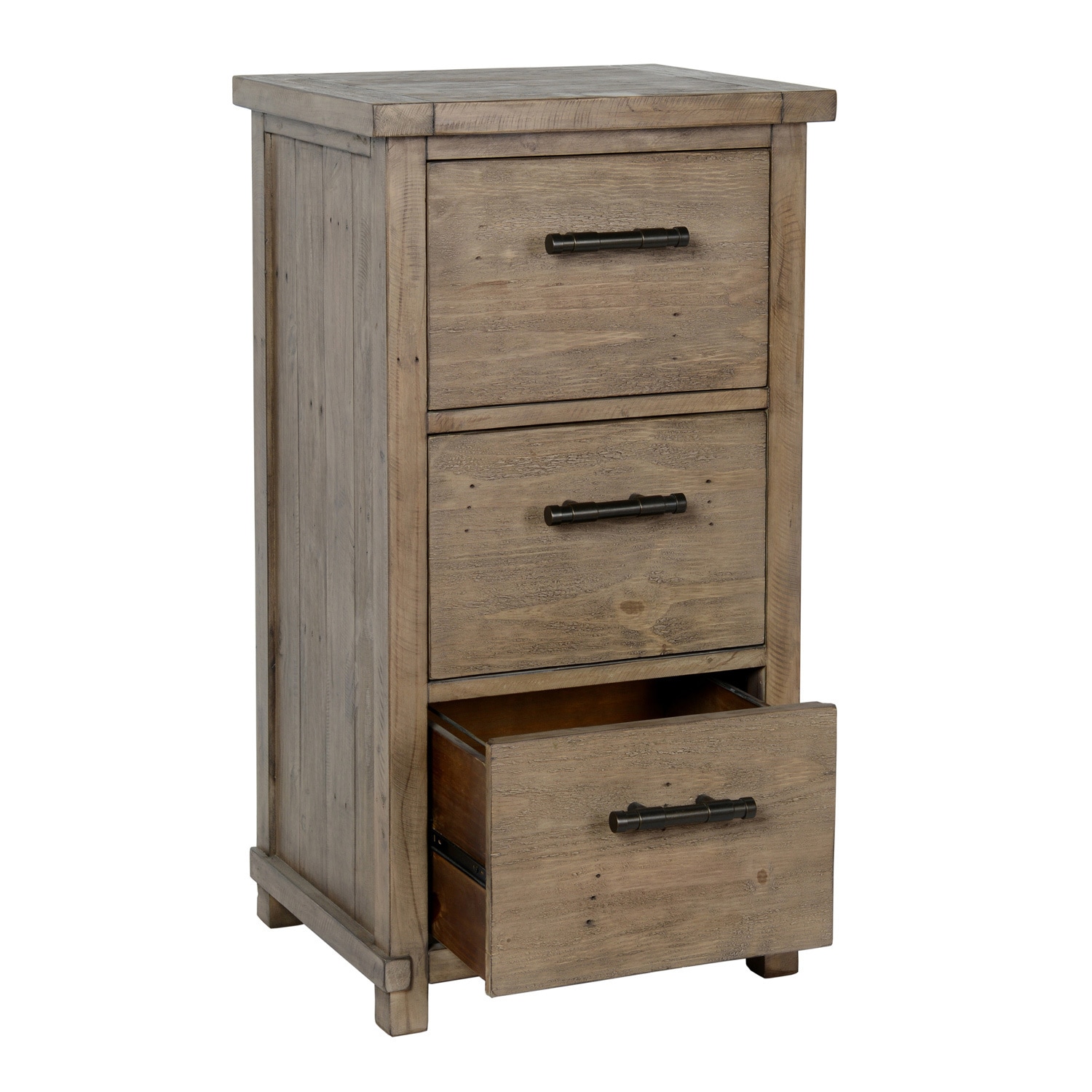Shop Kasey Reclaimed Pine 3 Drawer Filing Cabinet By Kosas Home