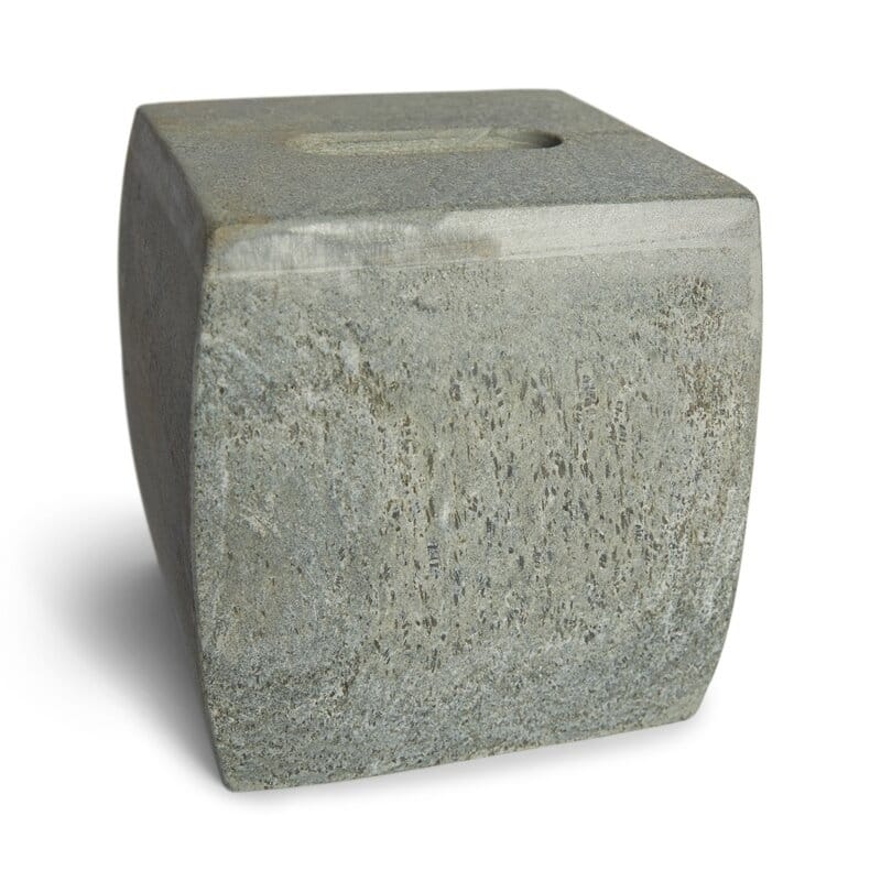 Grey Natural Slate Tissue Box