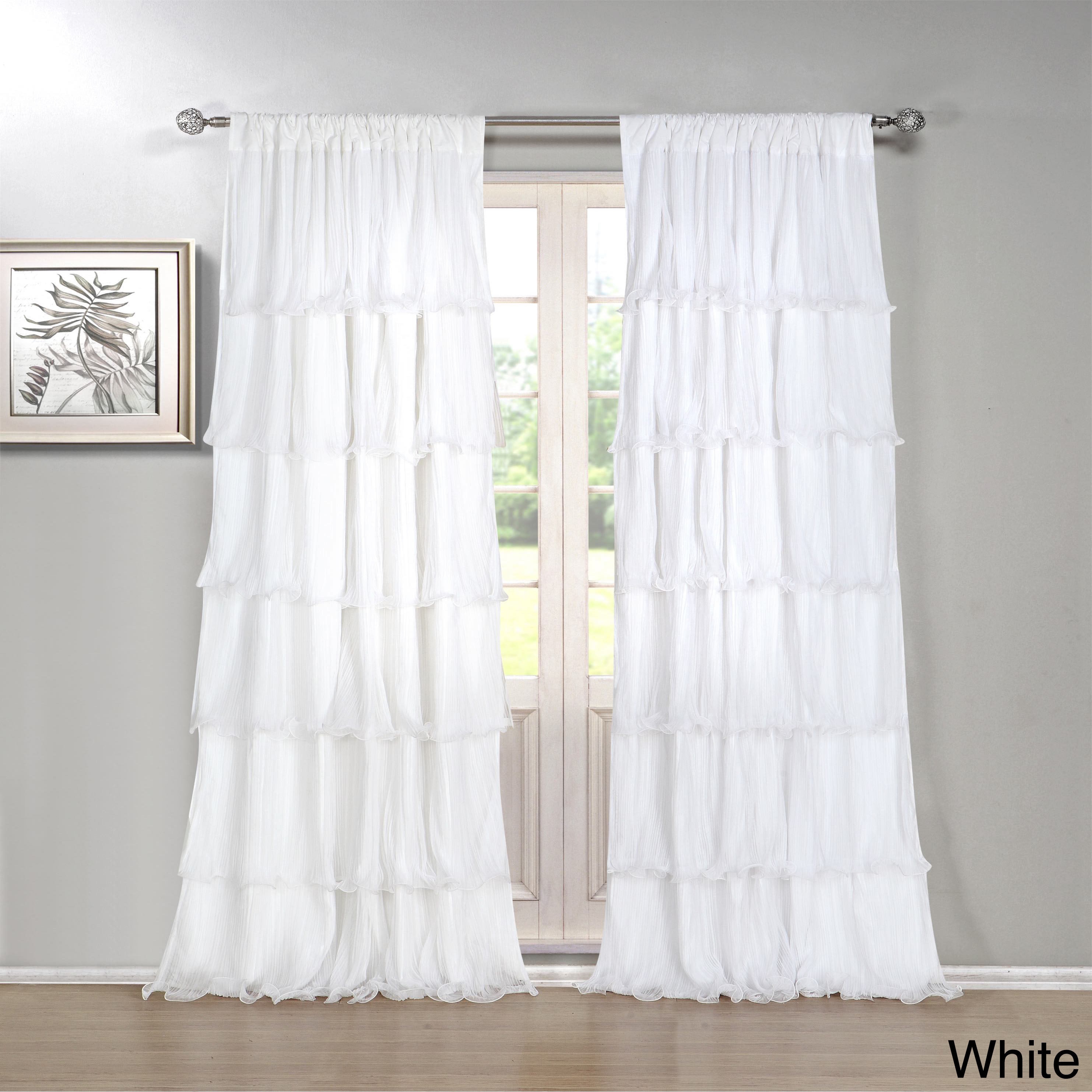 Shop The Gray Barn Pasanen 84 Inch Ruffled Curtain Panel Free
