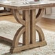 preview thumbnail 6 of 6, Paloma Reclaimed Wood Rectangular Trestle Table by iNSPIRE Q Artisan - Brown